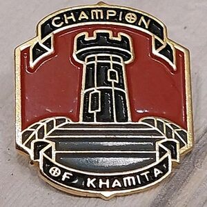 Rare Mage Knight Game Pin "CHAMPION OF KHAMITA" Collectible Miniatures Gaming Aw